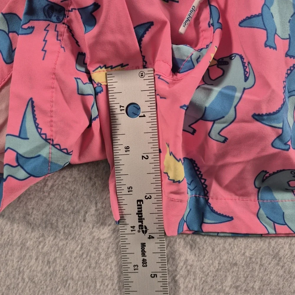 Chubbies Hear Me Roar Godzilla Dino Stretch Swim Trunks Men's Swim Shorts Large
